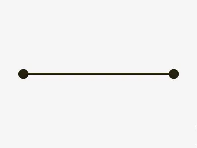 Towel Rail - Single - Luxury - Round - 800 - Round Plate Low-poly 3D model