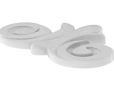 Cartouche Ornament 027 3D model