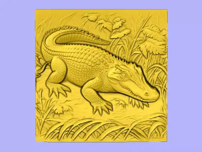 JACARE NA MATA 3D model