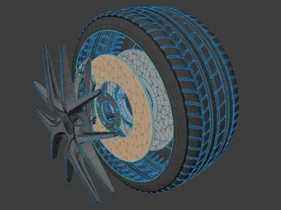 Car Factory Core Low-poly 3D model