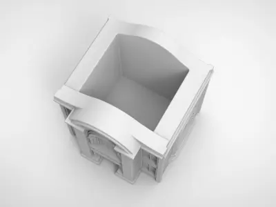 European Architecture Museum pattern vase 3D print model