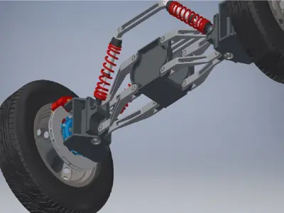 ATV Suspension Concept 3D model