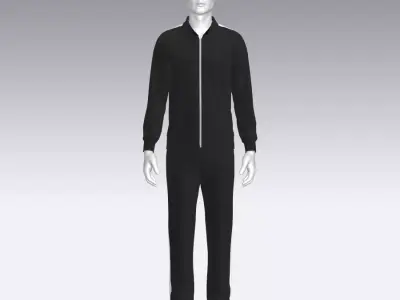 Sport Suit Low-poly 3D model 8