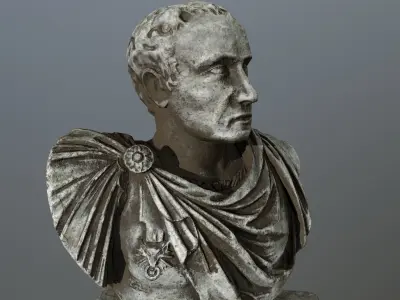Cesare bust Low-poly 3D model
