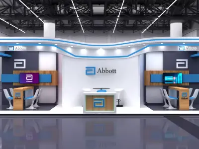 Modern Abbott Booth 3x10 3D model