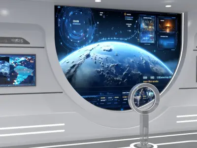 Technology space Exhibition Hall 3D model