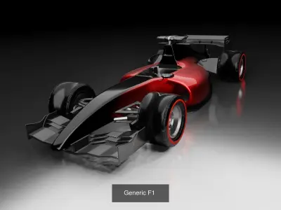 F1 Race Track 3D Model Pack