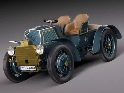  Lohner Porsche 1901 3D model