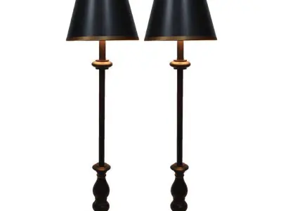Bladon Resin Buffet Lamp 3D model
