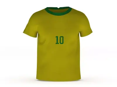 Football Tshirt Generic Low Poly Low-poly 3D model