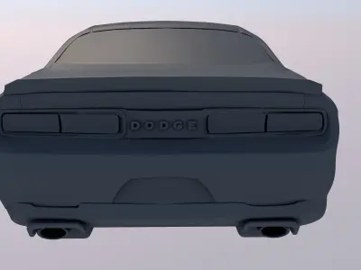 dodge challenger 3D model from CGTrader