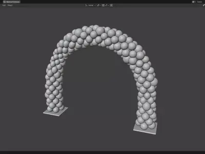 Balloon Arch 03 3D model