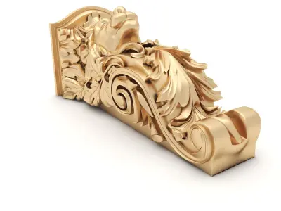 Corbel 3 lion head 3D model