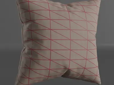 Pack of 8 Cushions 3D model