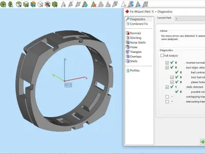 Square ring with rounded corners 3D print model