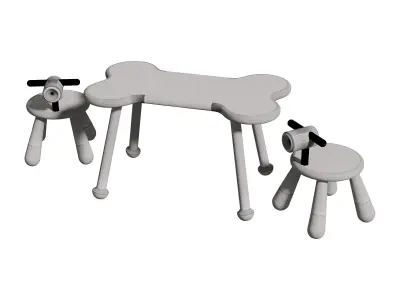 Wangwang Puppy Toddler Stool 3D model