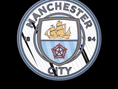 Manchester city Logo 3D model