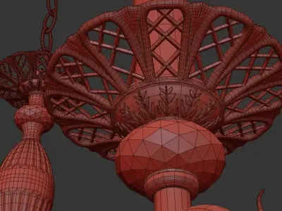 Chandelier Fortezza E 1 1 8 G 3D model