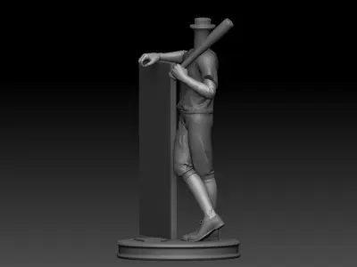 3D Printable Baseball player Bubble Head 3D print model purchase