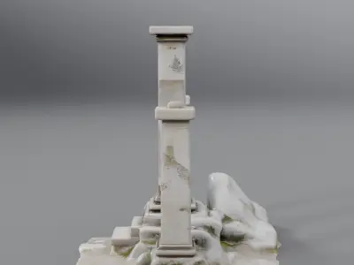 pilastra grega  3D model