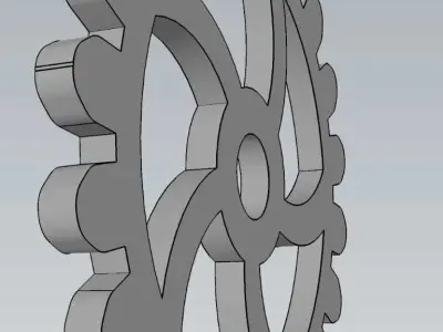Mechanical Gear Wheel For Engineering Work 3D model