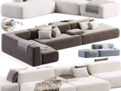 Lema Colud Sectional Sofa 3D model