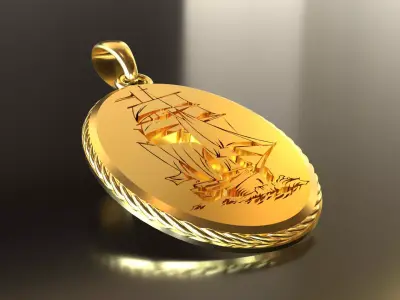 pendant vessel 3D print model