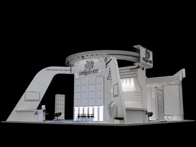Booth Exhibition Stand a241a 3D model