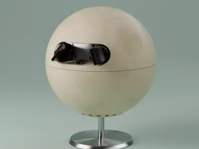 Designer radio BOULE 3D model