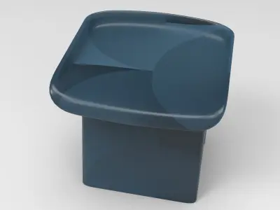 Dada Stool Low-poly 3D model