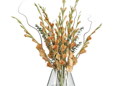 Flower In Vase 70 3D model