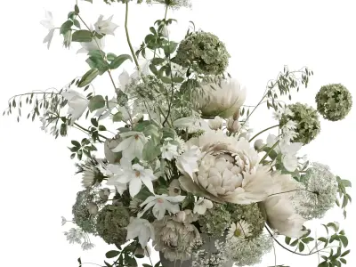 Flower In Vase 98 3D model