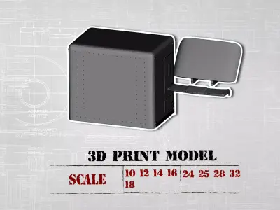 3D printable model wind deflector sleeper and sunvisor truck 3D print model