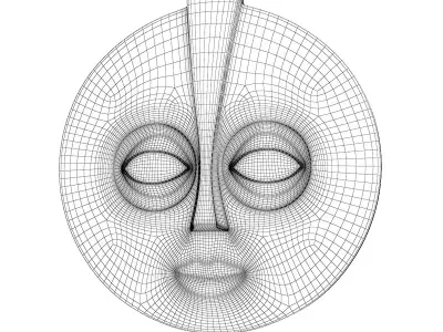 African Mask 2 3D model