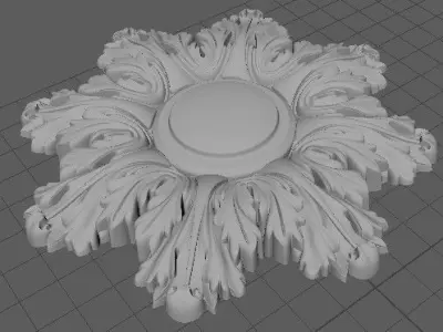 rosette snowflake 3D model