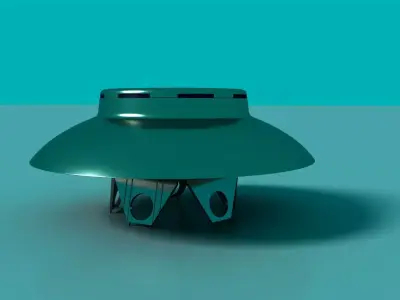 Invader saucer Free 3D model