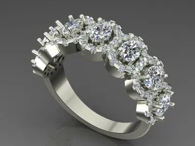  Band Ring 3D print model