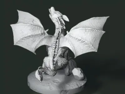 3D figurine of Dragon Dog 3D model