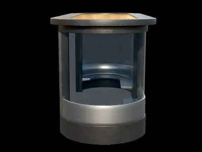 Game Ready Bus Stop 24 Low-poly 3D model