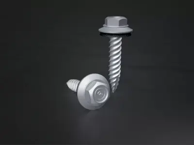 Metal Roofing Screw 3D model