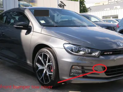 Vw Scirocco Gts Front Bumper tow Cover 3D print model