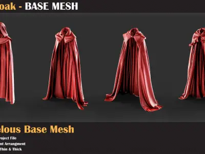 15 Cloak BASE MESH - VOL 24   3D model