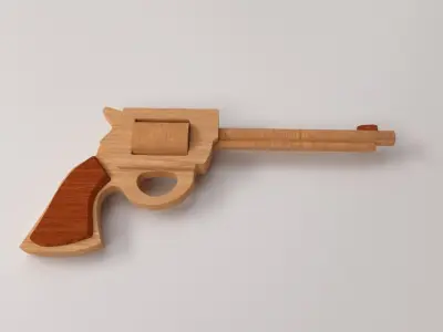 Wooden Gun 3D model