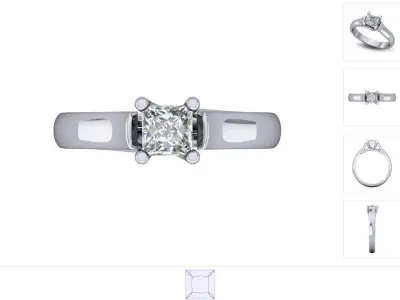 Women ring 3dm stl render detail 3D print model purchase