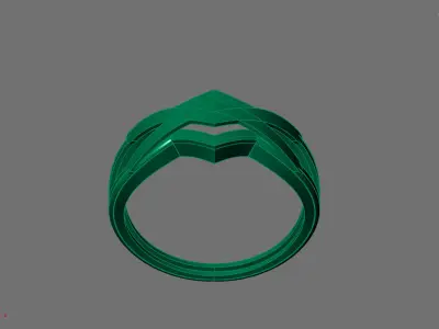 Women Ring Plain Ring Ready STL 3DM Models Womens Rings 3D print model 11