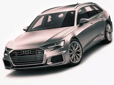 Audi A6 Avant 2019 s-line 3D model