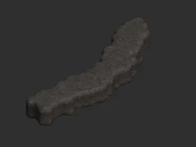 Rock Walkway 3 - Base Free low-poly 3D model