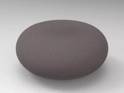 Sitin Pouf Low-poly 3D model