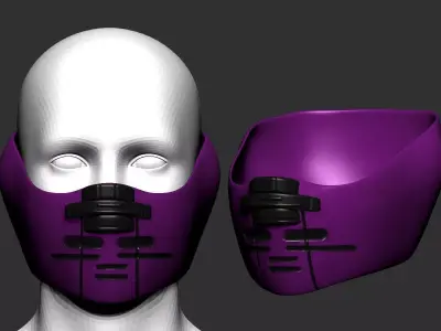 Gas mask helmet 3d model scifi  3D model