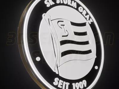 SK Sturm Graz logo - Cinematic - 3D print 3D model